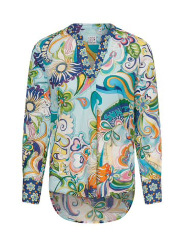 EMILY VAN DEN BERGH Bluse in hellblau mehrfarbig