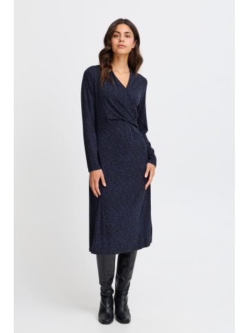 Fransa Jerseykleid FRCERICA Regular fit in Black Navy mix AOP MA24 02F