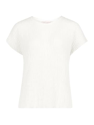 Betty Barclay Strukturshirt mit U-Boot-Ausschnitt in Rohweiß