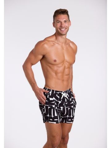 wavebreaker Shorts in schwarz/weiss