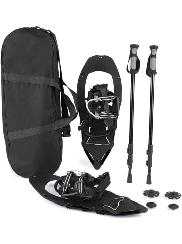 COSTWAY Schneeschuhe mit Steighilfe Schuhgröße EUR 35-40 in Schwarz