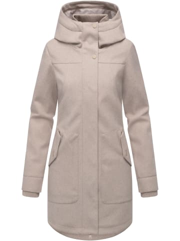 ragwear Wollmantel Janesha Coat in Ecru