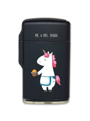 Mr. & Mrs. Panda Feuerzeug Einhorn Muffin ohne Spruch in Schwarz