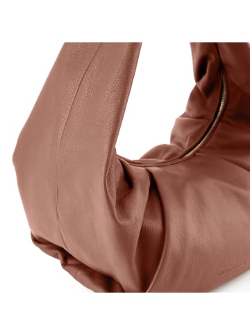 Les Visionnaires Greta Schultertasche Leder 37 cm in Chestnut