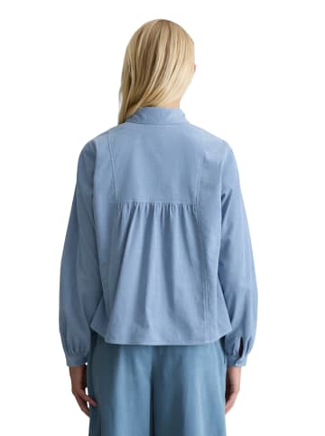 Marc O'Polo DENIM Feincord-Langarm-Bluse regular in Fall Sky