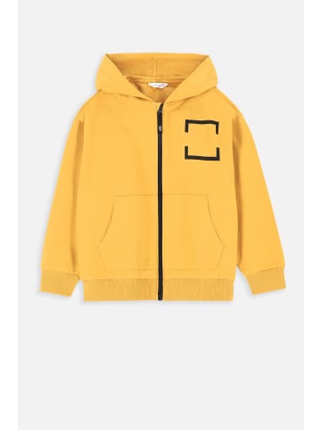 Coccodrillo Sweatshirt mit Reißverschluss in honiggelb