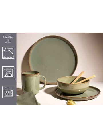 Ritzenhoff & Breker 6er Set Dessertteller Malaga in ø 22 cm in Grün