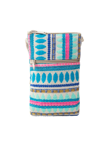 IZIA Damen Phone Bag in Blau Mehrfarbig