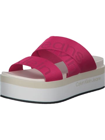 Calvin Klein Plateau-Pantoletten in Raspberry sorbet