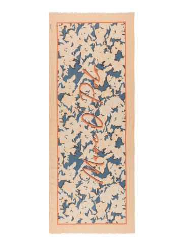 Marc O'Polo Schal mit Allover-Print in Medium Blue