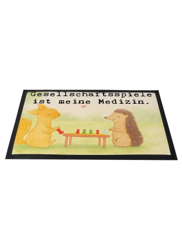 Mr. & Mrs. Panda Schmutzmatte Eichhörnchen Gesellschaftsspiele D... in Weiß