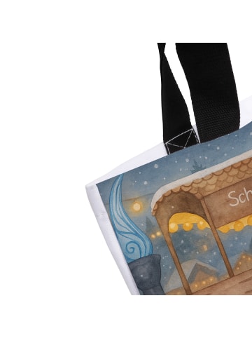 Mr. & Mrs. Panda Shopper Igel Maronen Design ohne Spruch in Weiß