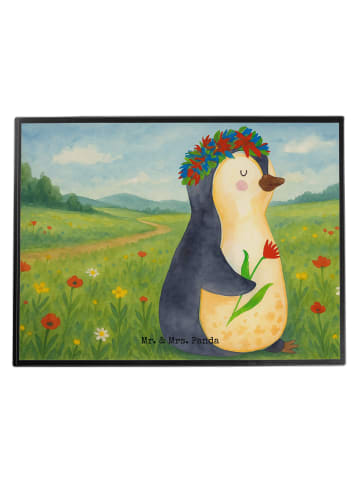 Mr. & Mrs. Panda schreibtischunterlage Pinguin Blumen Design ohn... in Weiß