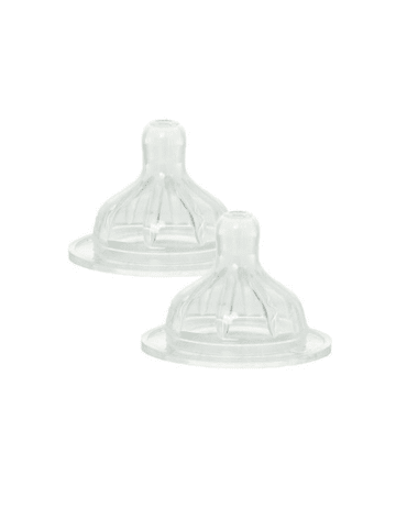 Le Biberon 2er Set Sauger für Babyflasche - Anti-Kolik Silikon-Sauger für Baby 6M+