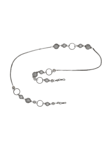 Steuer Modeschmuck Metall in Silbergrau