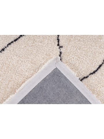 Kayoom Hochflor Teppich Orlando 425 in creme - rechteckig