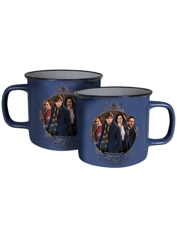 Geda Labels Tasse Fantastic Beasts Emaille-Optik in Blau - 300 ml