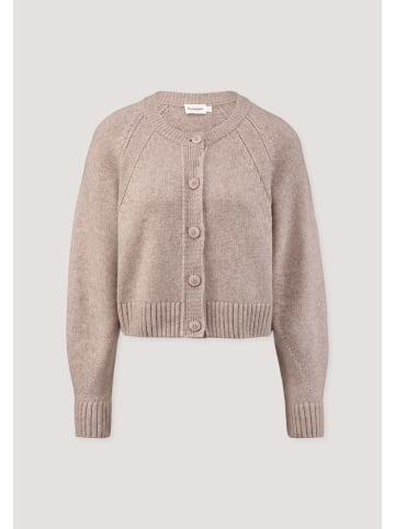Hessnatur Strick Jacke Relaxed Cropped in rosé
