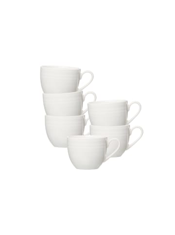 Ritzenhoff & Breker 6er Set Espressotassen Levi in Weiß 90 ml in weiß