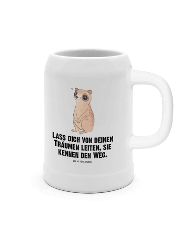 Mr. & Mrs. Panda Keramikkrug Plumplori Glücklich mit Spruch in Weiß