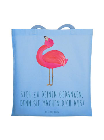 Mr. & Mrs. Panda Tote Bag Mutig zu seinen Meinungen stehen mit S... in Sky Blue