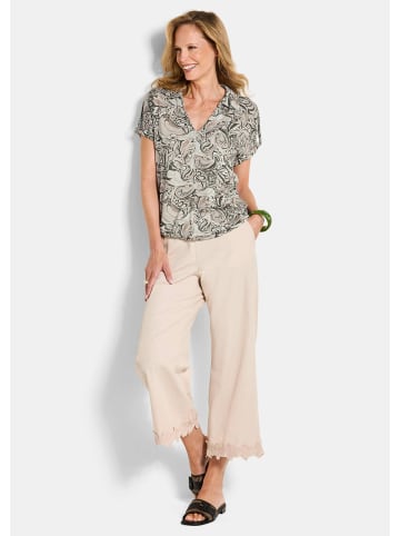 GOLDNER Blusenshirt mit Paisley-Muster in stein / gemustert