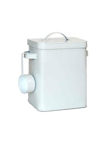 relaxdays Metallbox in Weiß - 6,5 Liter