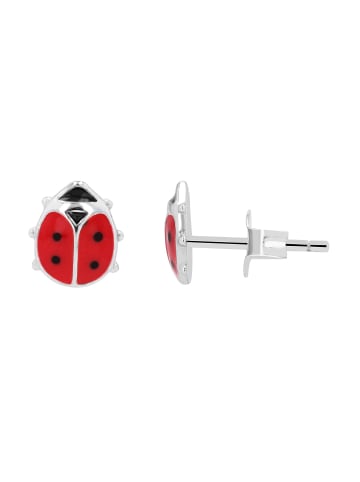 Adeliás Kinder Ohrringe – Ohrstecker aus 925 Silber mit Emaille in silber