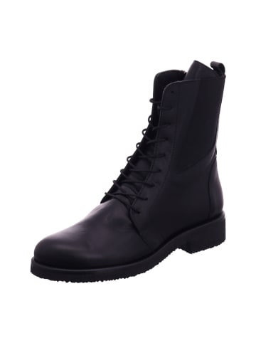 Esgano Damenschnürrstiefel kalt flach  in  Schwarz