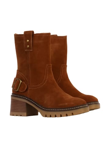 Divine Factory Lederstiefeletten Alénoa Braun