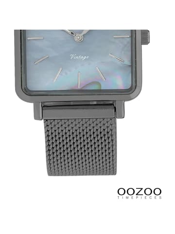 Oozoo Analog-Armbanduhr Oozoo Vintage Series grau klein (ca. 28mm)