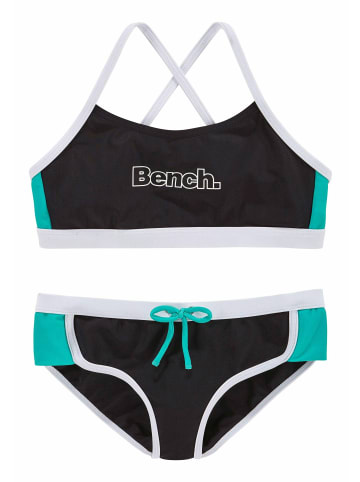Bench Bustier-Bikini in schwarz-mint