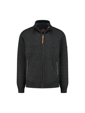 MGO leisure wear Pine Cardigan in Schwarz