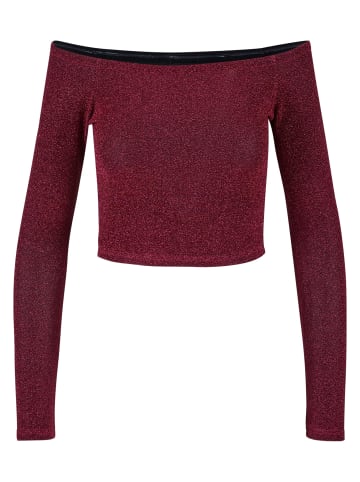 Urban Classics Longsleeves in burgundy