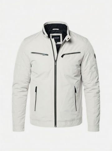 KOROSHI Leichte, kurze technische Bikerjacke in grau