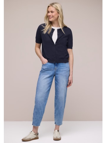 Street One Bluse LTD QR short sleeve cardigan in Shadowed Navy