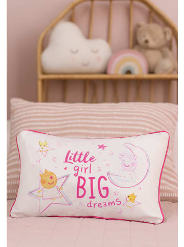 Peppa Pig Peppa Wutz Kissen - Little girl Big dreams  40 x 23 cm in rosa