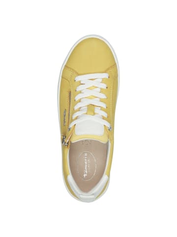 Tamaris WIDE FIT Sneaker in YELLOW NUBUC