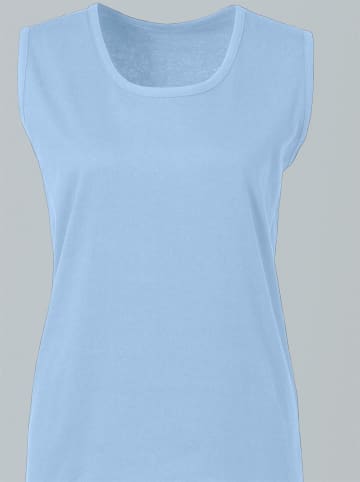 Sieh an! Shirttop in bleu