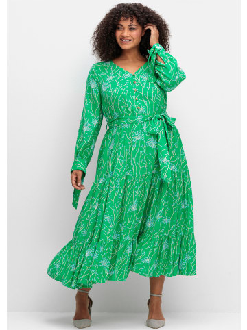 sheego by Joe Browns Maxikleid in grün