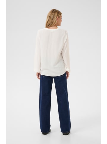 Kaffe Langarm-Bluse KAmathilde in Chalk