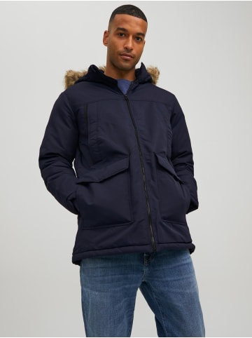 Jack & Jones Warm Gefütterte Jacke Winter Parka Blouson JJECRAFT in Navy