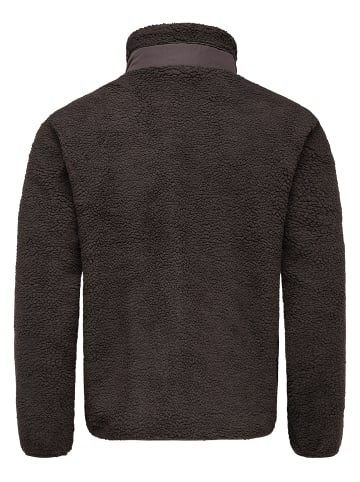 Amaci&Sons Fleecejacke YERMO in Anthrazit-Braun