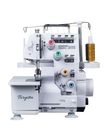 Birgitta Overlock-nähmaschine Standard in Weiß 31.5x32x31.5cm