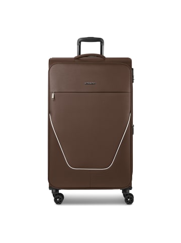 Stratic taska 4 Rollen Trolley L 76 cm mit Dehnfalte coffee