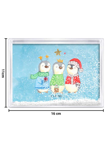 Mr. & Mrs. Panda Schüttelrahmen Winterzeit Heilige drei Könige o... in Eisblau