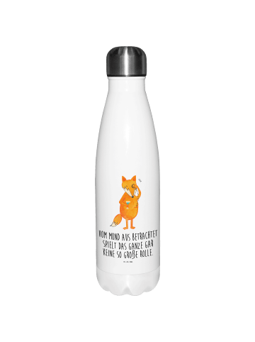 Mr. & Mrs. Panda Thermosflasche Fuchs Lord mit Spruch in Weiß