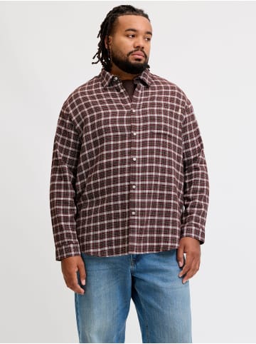 JACK & JONES PLUS Hemd in Chocolate Truffle