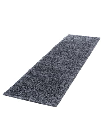 KADIMA DESIGN Teppich Hochflor Shaggy Waschbar Einfarbig RHEIN Strapazierfähig in Grau