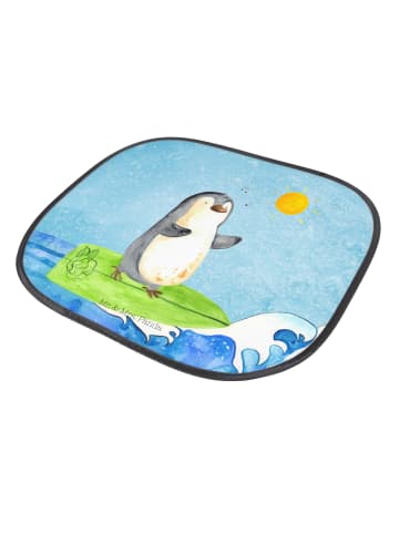 Mr. & Mrs. Panda Sonnenblende Auto Pinguin Surfer ohne Spruch in Eisblau